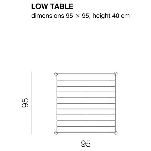 JUGO χαμηλό τραπέζι