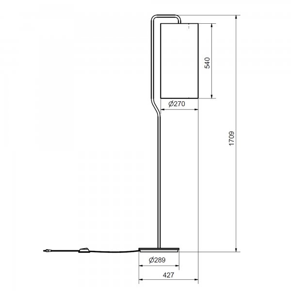 PENSILE H1709 φωτιστικό δαπέδου
