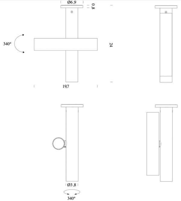 TUBES φωτιστικό οροφής