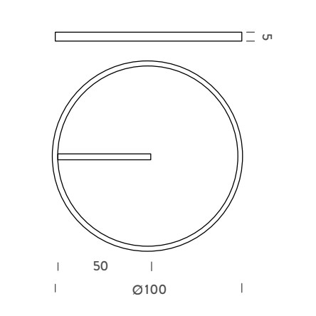 ZIRKOL 100 φωτιστικό οροφής