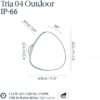 TRIA 04 OUTDOOR φωτιστικό τοίχου