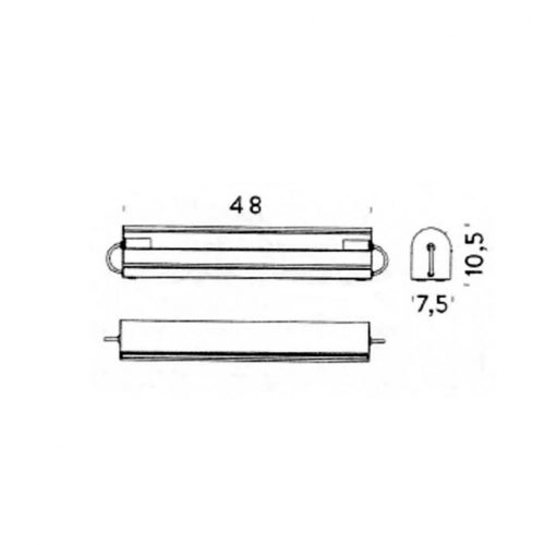 APPLIQUE CYLINDRIQUE LONGUE φωτιστικό τοίχου