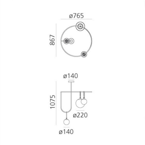 nh S4 CIRCULAR κρεμαστό φωτιστικό