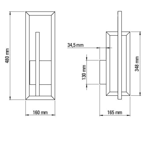 BORELY φωτιστικό τοίχου