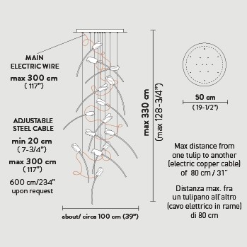 TULIP ROUND φωτιστικό κρεμαστό