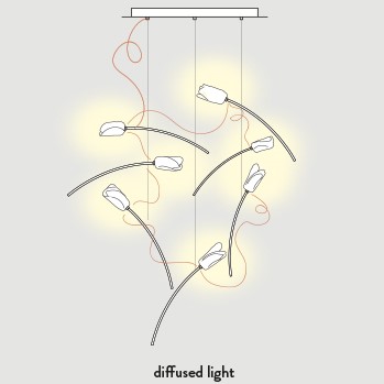TULIP ROUND φωτιστικό κρεμαστό