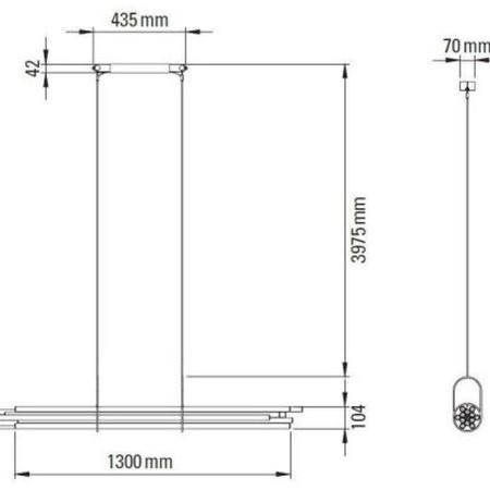 NL 12 κρεμαστό φωτιστικό