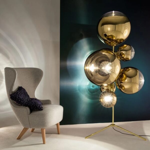 MIRROR BALL STAND CHANDELIER φωτιστικό δαπέδου