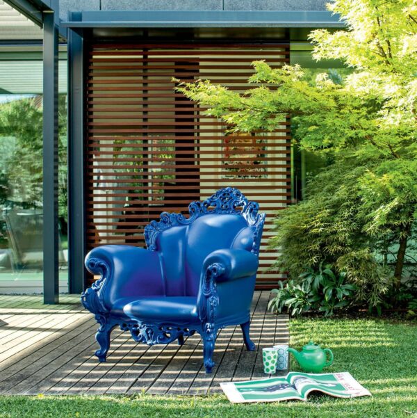 New Baroque design armchair / roto-molded / polyethylene / garden MAGIS PROUST πολυθρόνα