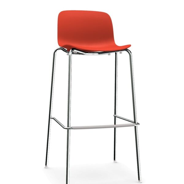 TROY (CHROMED) σκαμπό - συσκευασία 2 τεμαχίων