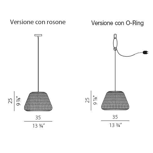 RALPH 35 κρεμαστό φωτιστικό