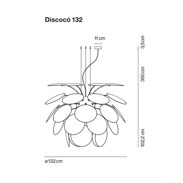 DISCOCO' 132 κρεμαστό φωτιστικό