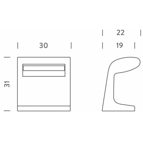 BORNE BÉTON PETITE επιτραπέζιο φωτιστικό