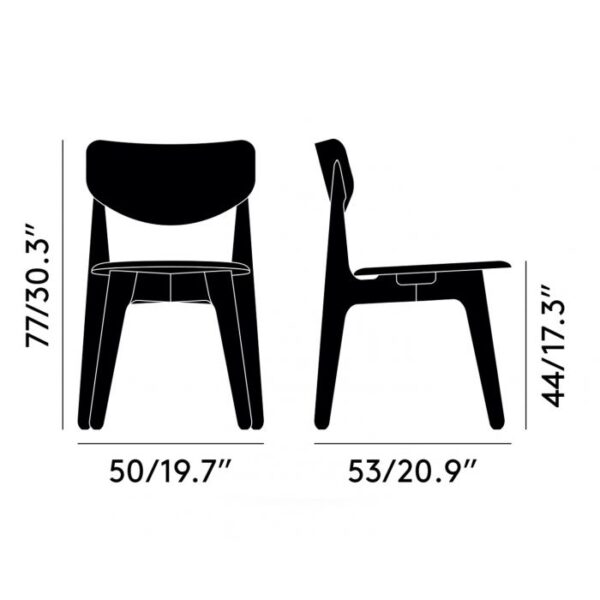 SLAMP καρέκλα - συσκευασία 2 τεμαχίων