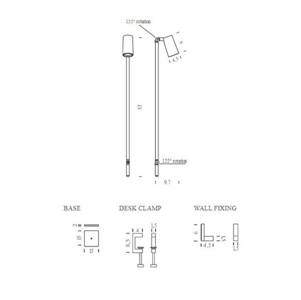 UNTITLED MINI SPOT επιτραπέζιο φωτιστικό