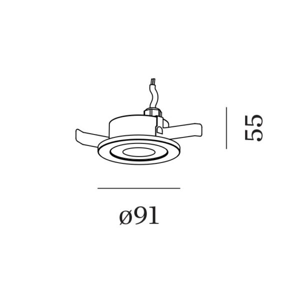 INTRA 1.0 χωνευτό spot IP65