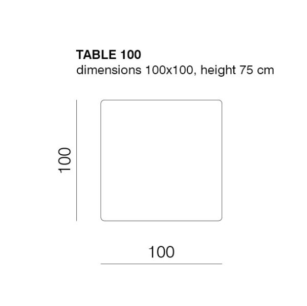 MONK τετράγωνο τραπέζι