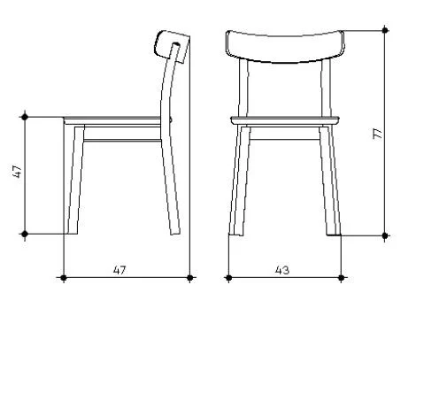 FONDINA EASY καρέκλα - συσκευασία 2 τεμαχίων