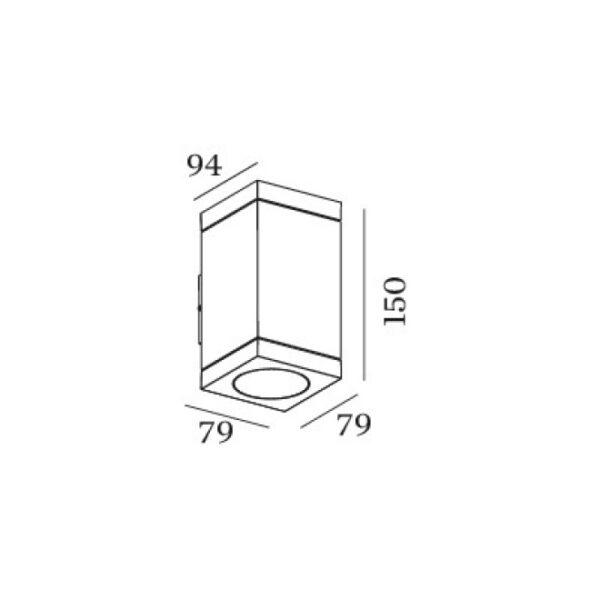 TUBE CARRÉ 2.0 LED φωτιστικό τοίχου