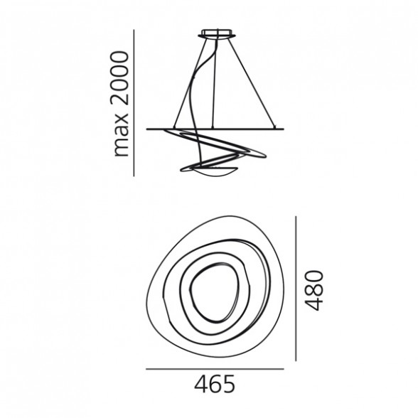 PIRCE MICRO LED κρεμαστό φωτιστικό