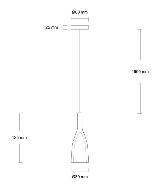 Web AMPULLA κρεμαστό φωτιστικό
