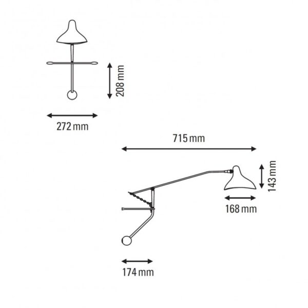 MANTIS BS2 MINI φωτιστικό τοίχου
