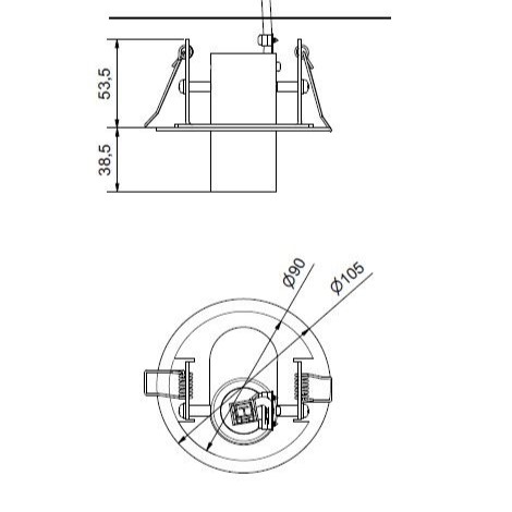 CATO χωνευτό spot
