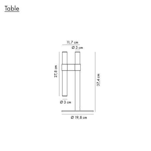 PARALELA επιτραπέζιο φωτιστικό