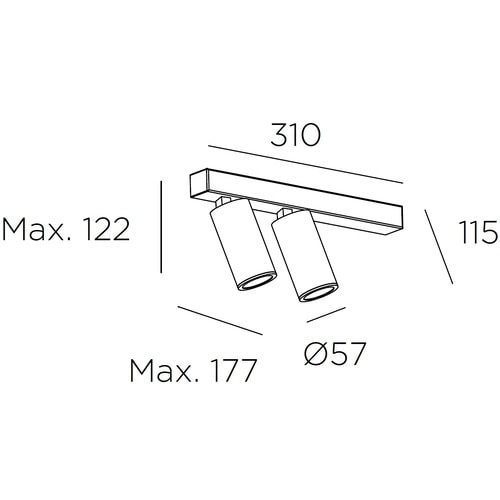 SIMPLY DOUBLE spot οροφής