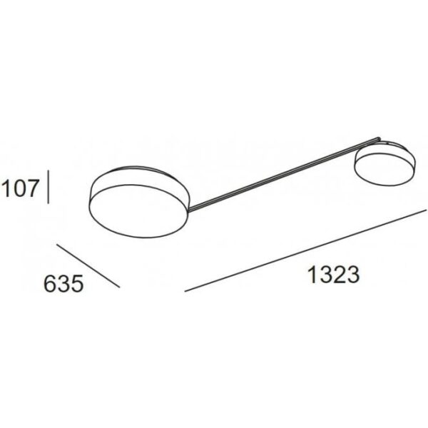 SPARK DOUBLE LONG φωτιστικό οροφής - τοίχου