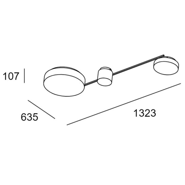 SPARK TRIPLE φωτιστικό οροφής - τοίχου