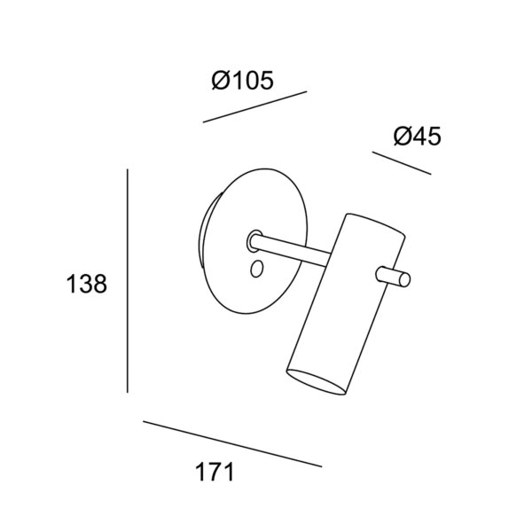 NUDE φωτιστικό τοίχου