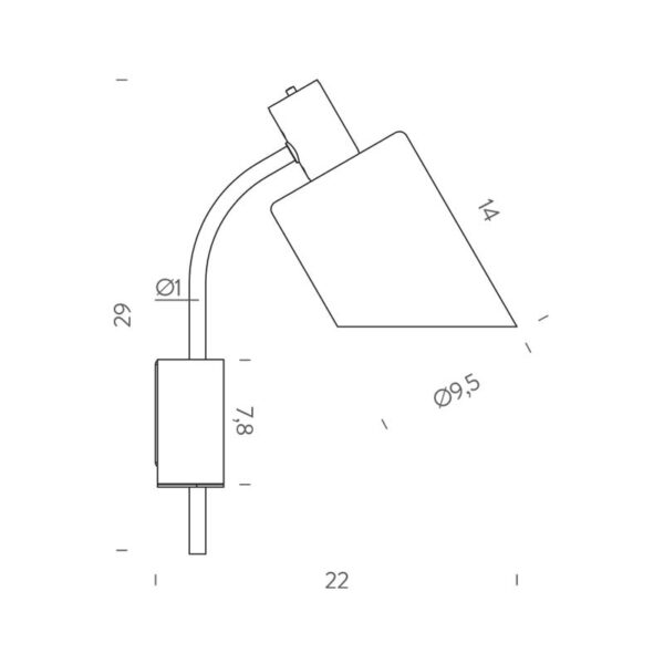 LAMPE DE BUREAU φωτιστικό τοίχου