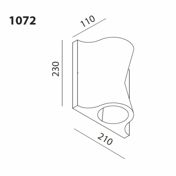LIDO φωτιστικό τοίχου διπλής κατεύθυνσης
