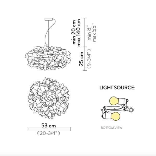 CLIZIA ''MAMA non MAMA'' MEDIUM κρεμαστό φωτιστικό