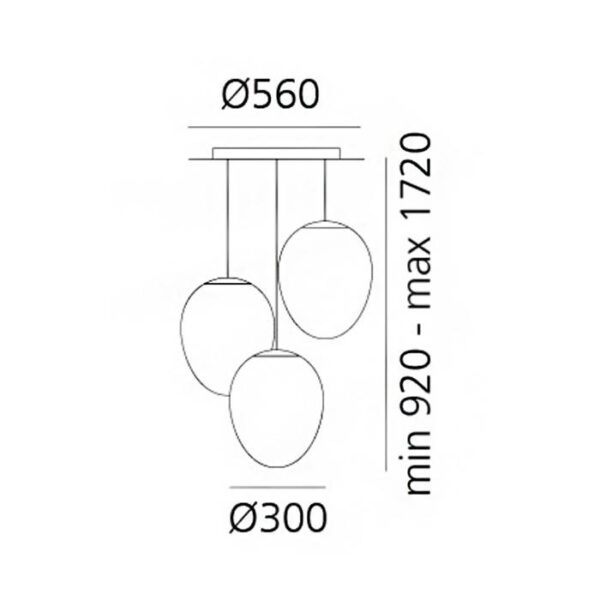 STELLAR NEBULA CLUSTER CIRCULAR κρεμαστό φωτιστικό
