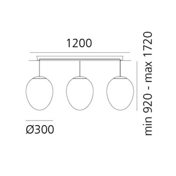 STELLAR NEBULA CLUSTER LINEAR κρεμαστό φωτιστικό