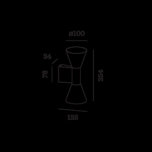 ODREY 2.3 φωτιστικό τοίχου