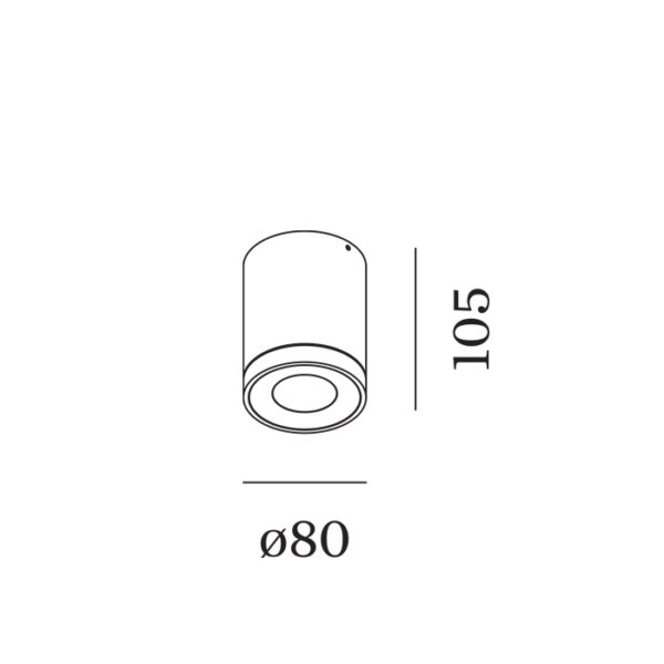 TUBE 1.0 φωτιστικό οροφής Led
