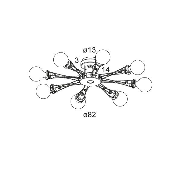 MATRIX OTTO φωτιστικό οροφής - τοίχου