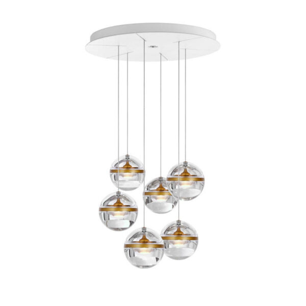 LIMBUS CHANDELIER ME ΑΜΜΟΒΟΛΗΜΕΝΟ ΚΡΥΣΤΑΛΛΟ κρεμαστό φωτιστικό