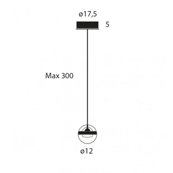 LIMBUS ΔΙΑΦΑΝΟ ΜΕ ΛΕΥΚΗ ΡΟΖΕΤΑ κρεμαστό φωτιστικό