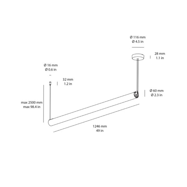 FINELLE 1.0 κρεμαστό φωτιστικό