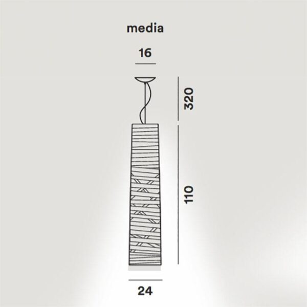 TRESS MEDIUM κρεμαστό φωτιστικό