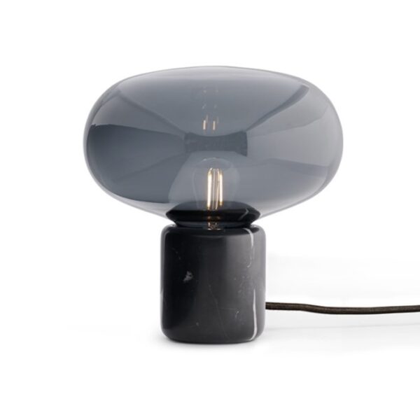 KARL-JOHAN επιτραπέζιο φωτιστικό με φουμέ γυαλι