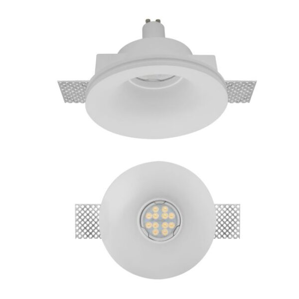 GSS03 XGESS MINI GU10 DARKLIGHT στρογγυλό χωνευτό γύψινο spot