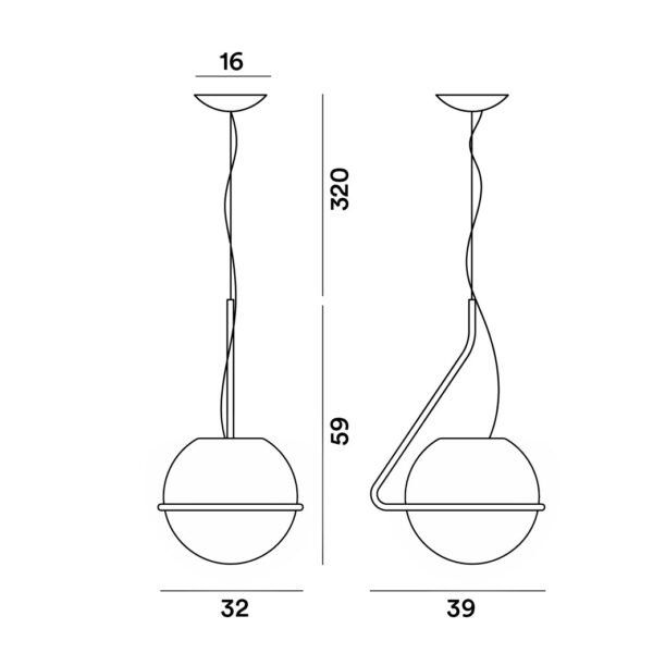 TONDA κρεμαστό φωτιστικό