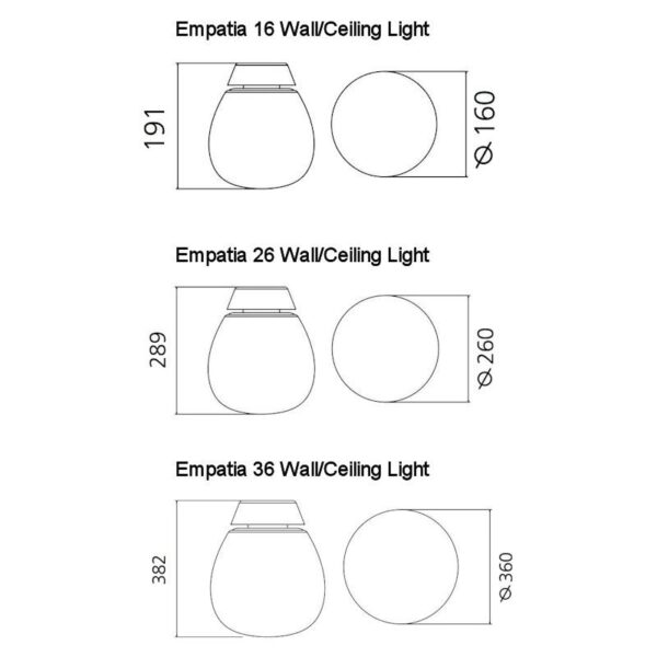EMPATIA φωτιστικό τοίχου - οροφής