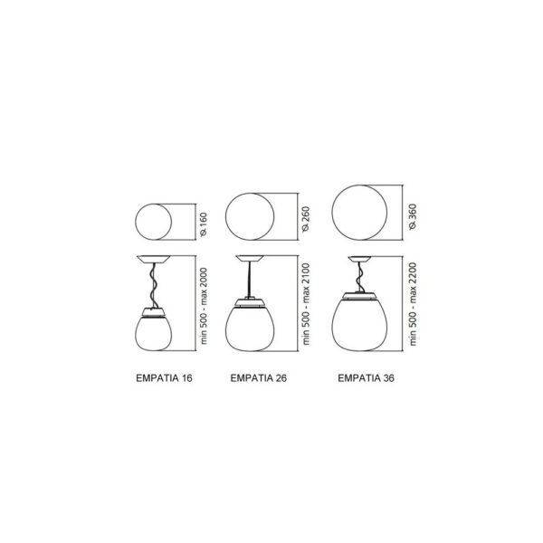 EMPATIA κρεμαστό φωτιστικό