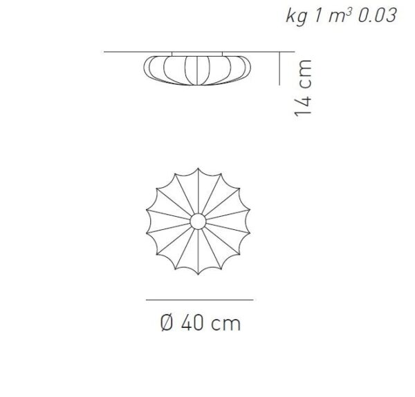 MUSE 40 ROUND φωτιστικό οροφής - τοίχου